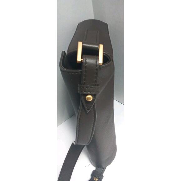 Elie Saab Crossbody Purse Claudine xs Dark Brown Perfect Condition 8x6" - Picture 5 of 6